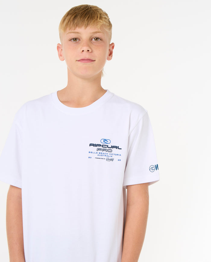 2025 Rip Curl Pro Bells Kids Tee (White)