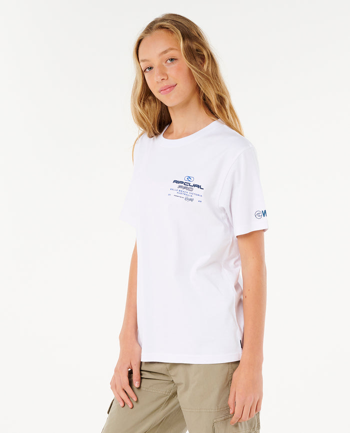 2025 Rip Curl Pro Bells Kids Tee (White)