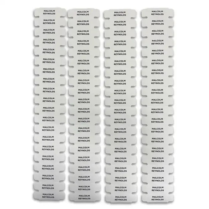 80 Iron On name labels