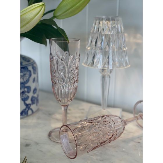 vACRYLIC CHAMPAGNE FLUTE  in Blush part of the Flair Gifts & Home