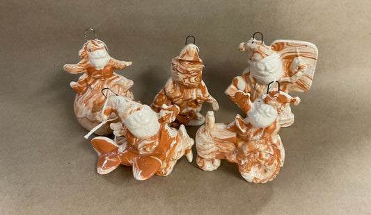Alabama Clay - Santa Ornaments
