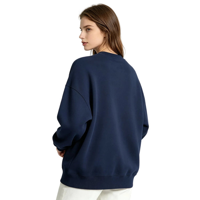 ALO Accolade Crew Neck Pullover Navy - AFewVibe