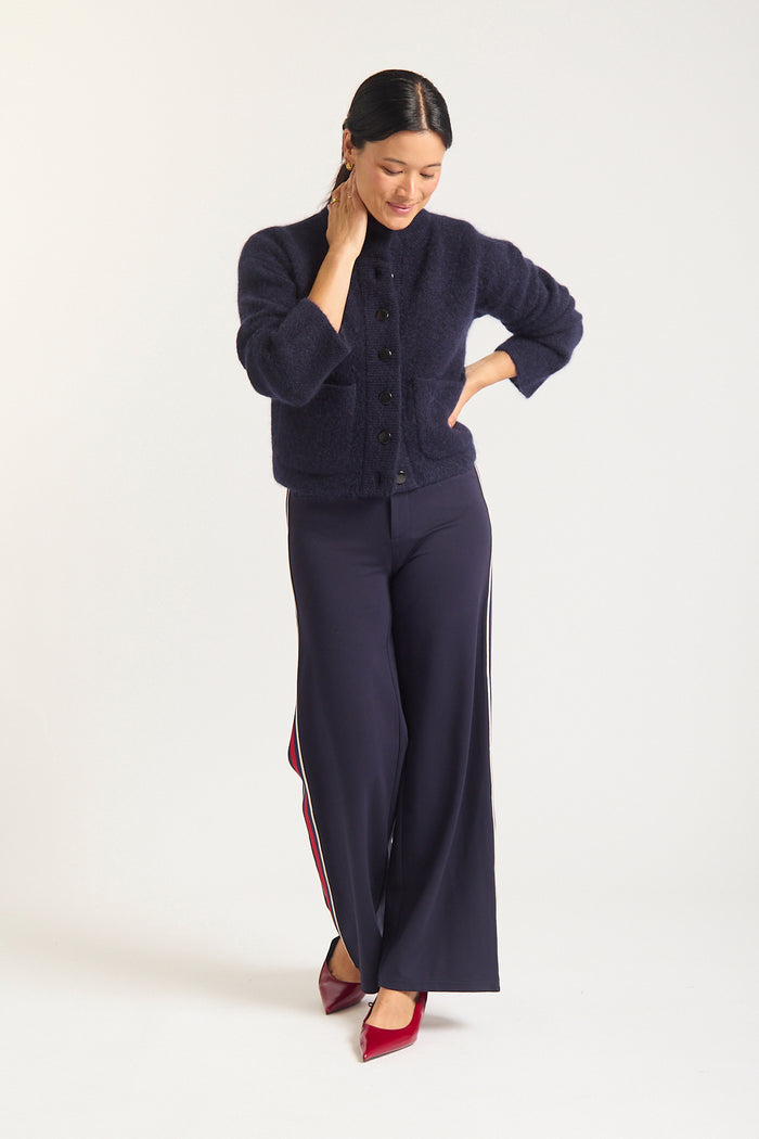 Amelia Bomber Jacket In Navy