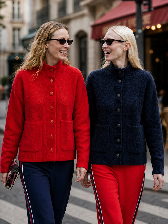 Amelia Bomber Jacket In Red