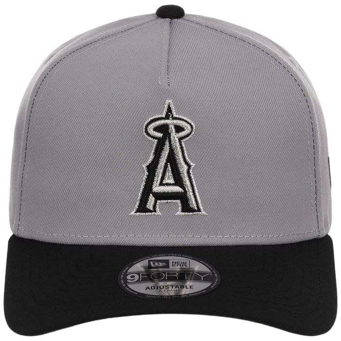 Anaheim Angels MLB Gray x Black FASHION CORE New Era 9FORTY A-Frame