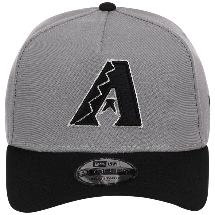 Arizona Diamondbacks MLB Gray x Black FASHION CORE New Era 9FORTY A-Frame