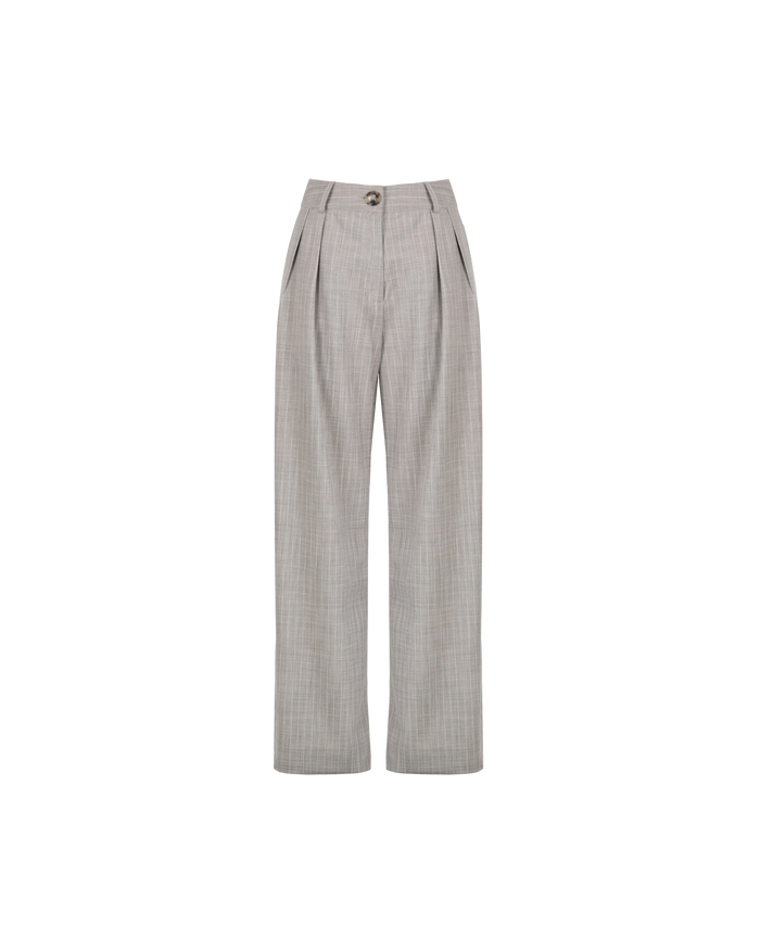 AUGUST TROUSER CAMEL STRIPE