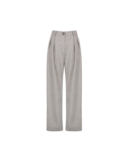 AUGUST TROUSER CAMEL STRIPE
