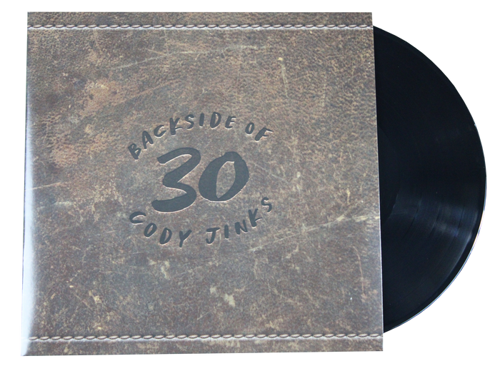 Backside of 30 Black Vinyl