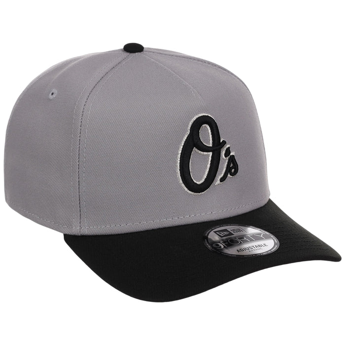 Baltimore Orioles MLB Gray x Black FASHION CORE New Era 9FORTY A-Frame