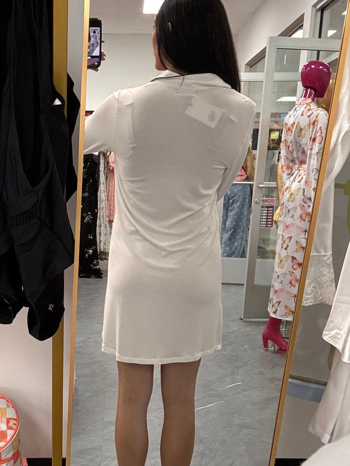Bamboo Nightshirt in Cream - Intimate Whispers