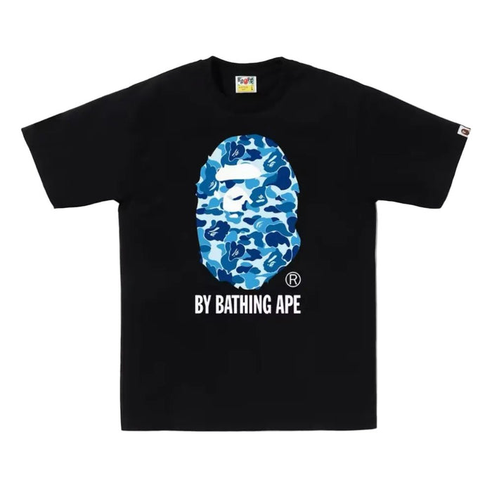 BAPE ABC Camo By Bathing Ape Tee Black Blue - Afewvibe