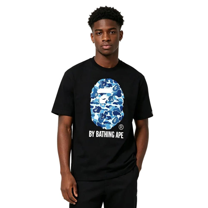 BAPE ABC Camo By Bathing Ape Tee Black Blue - Afewvibe