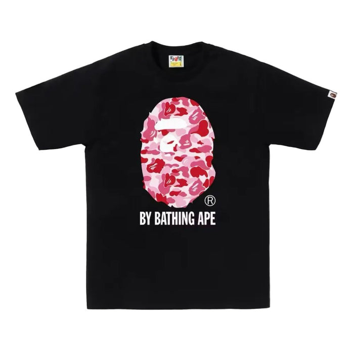 BAPE ABC Camo By Bathing Ape Tee Black Pink - Afewvibe