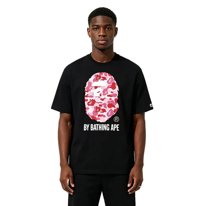 BAPE ABC Camo By Bathing Ape Tee Black Pink - Afewvibe