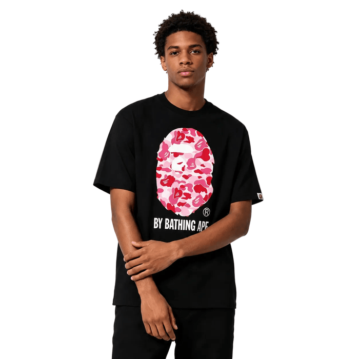 BAPE ABC Camo By Bathing Ape Tee Black Pink - AFewVibe
