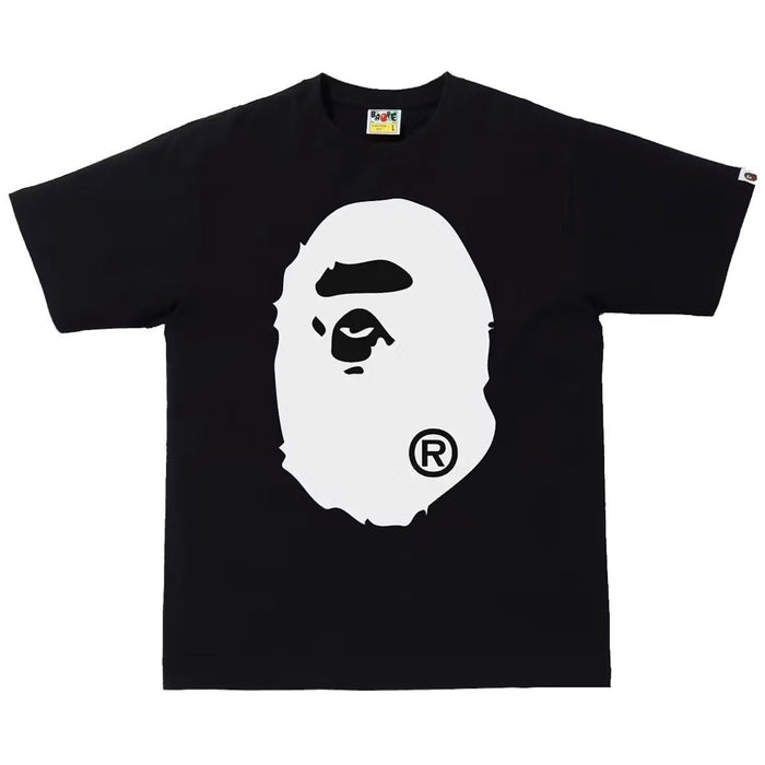 Bape Bicolor Big Ape Head Tee FW21 SS22 FW22 Black - AFewVibe