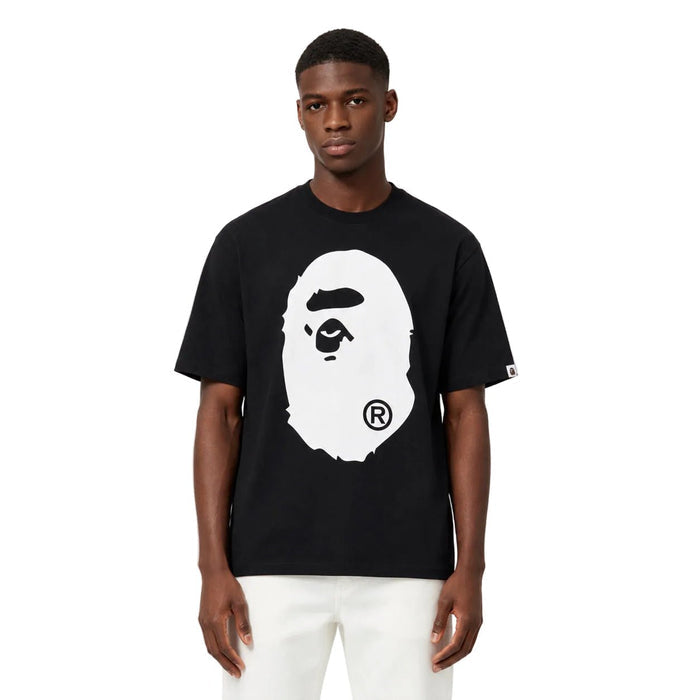 Bape Bicolor Big Ape Head Tee Black - AFewVibe