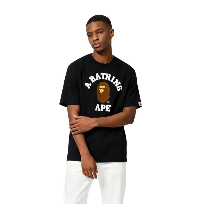 BAPE College Tee SS26 Black - AFewVibe