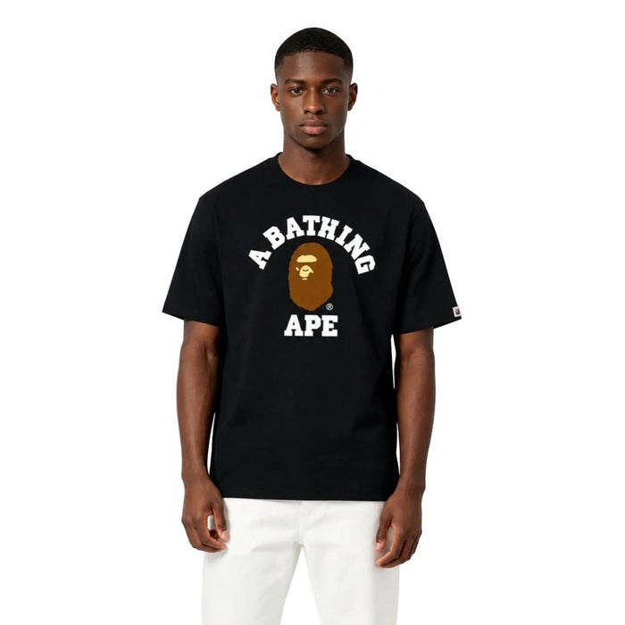 BAPE College Tee SS26 Black - AFewVibe