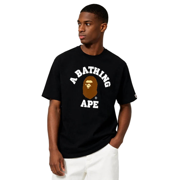 BAPE College Tee SS26 Black - AFewVibe