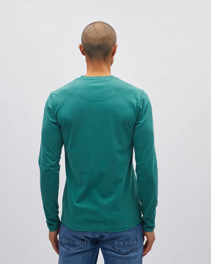 Basic Nilo Ls Tee Woodland Green