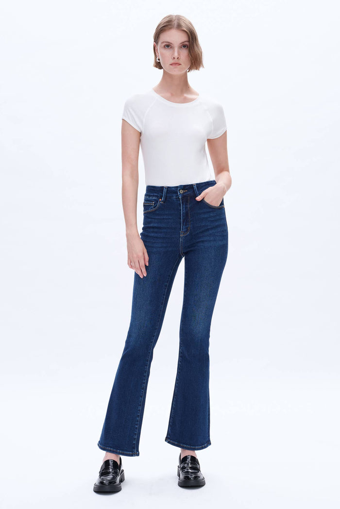 Style the Bayeas High Rise Bootcut Jeans exclusively at Born To Glam