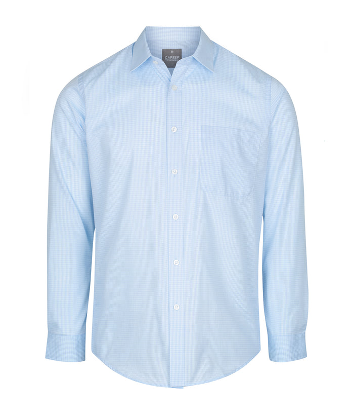 Bell 1295l Textured Mini Check Long Sleeve Shirt