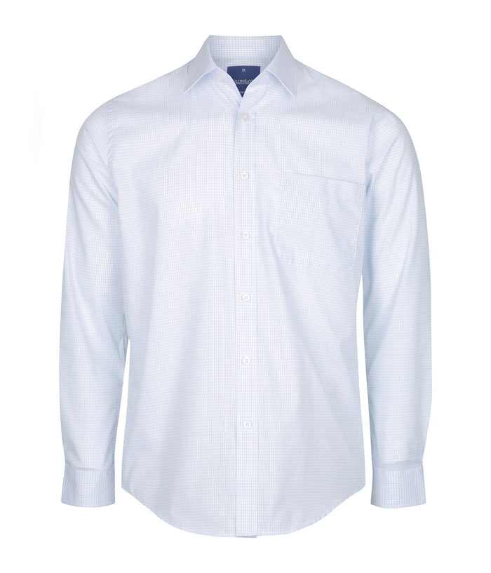 Bell 1295l Textured Mini Check Long Sleeve Shirt