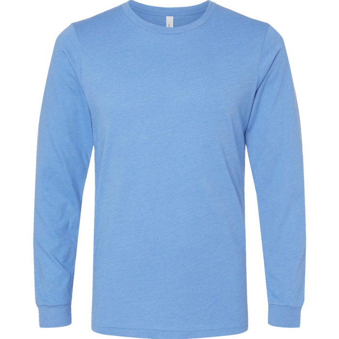 Bella + Canvas Heather CVC Long Sleeve Shirt, Printed