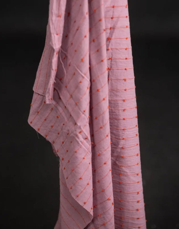 Berry Marmalade Loopy Indian Cotton Fabric