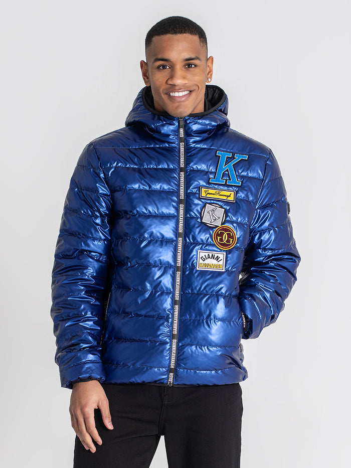 jackets / Blue Collage Hoodie Jacket
