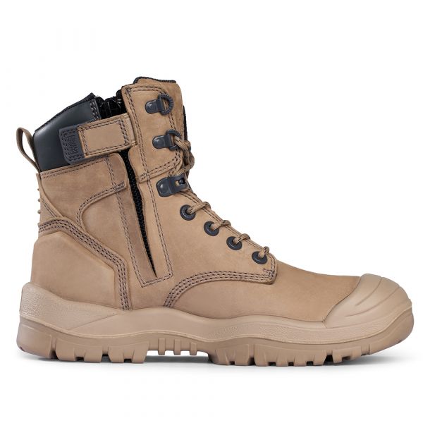 Boots Safety High Ankle Zip Sided Stone 561060