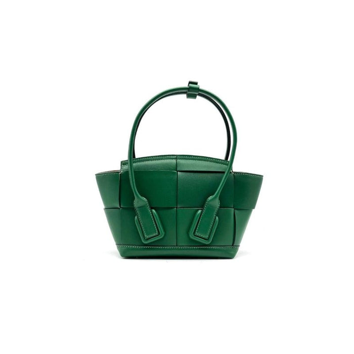 Bottega Veneta Arco Green Leather Handbag - SHENGLI ROAD MARKET