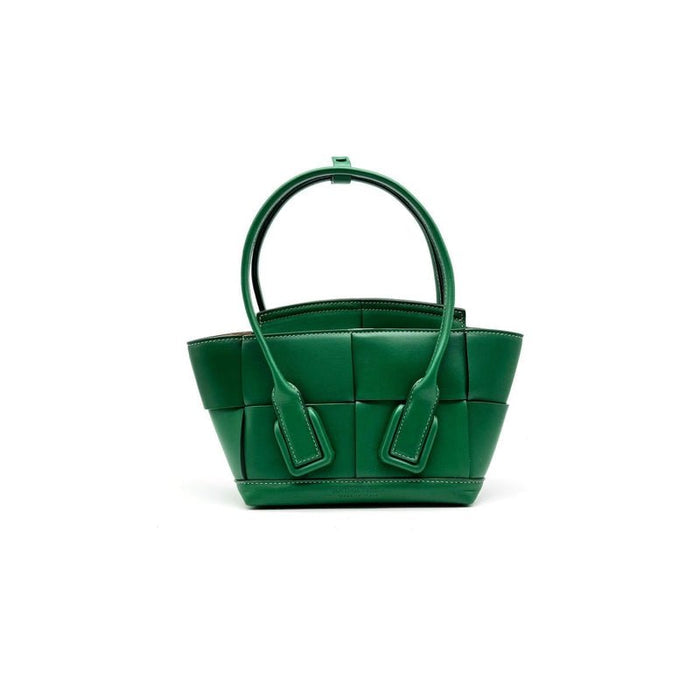 Bottega Veneta Arco Green Leather Handbag - SHENGLI ROAD MARKET