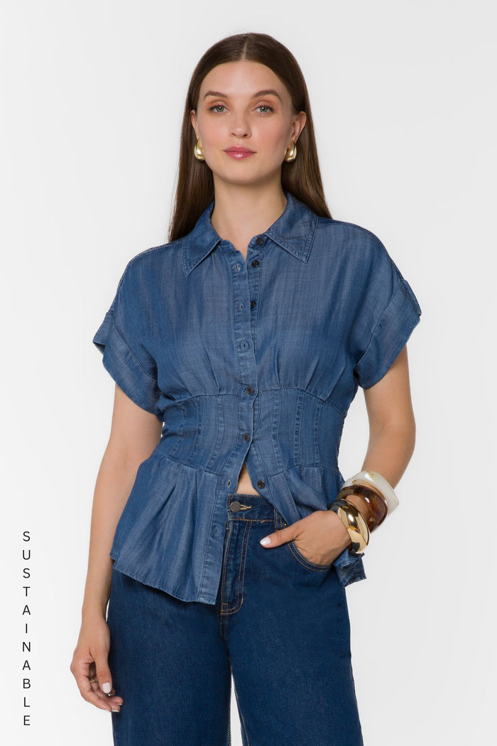 Brielle Calva Shirt - Tops - Velvet Heart Clothing