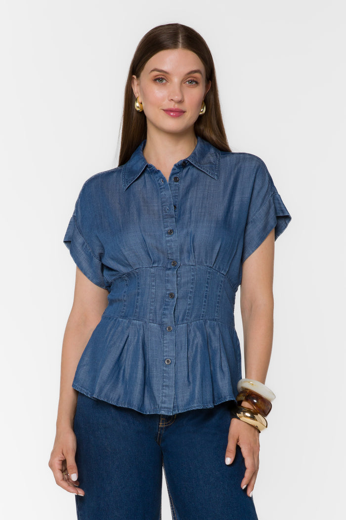 Brielle Calva Shirt - Tops - Velvet Heart Clothing