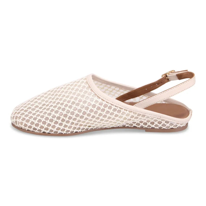 Bueno AUBRY Slingback Mule in White