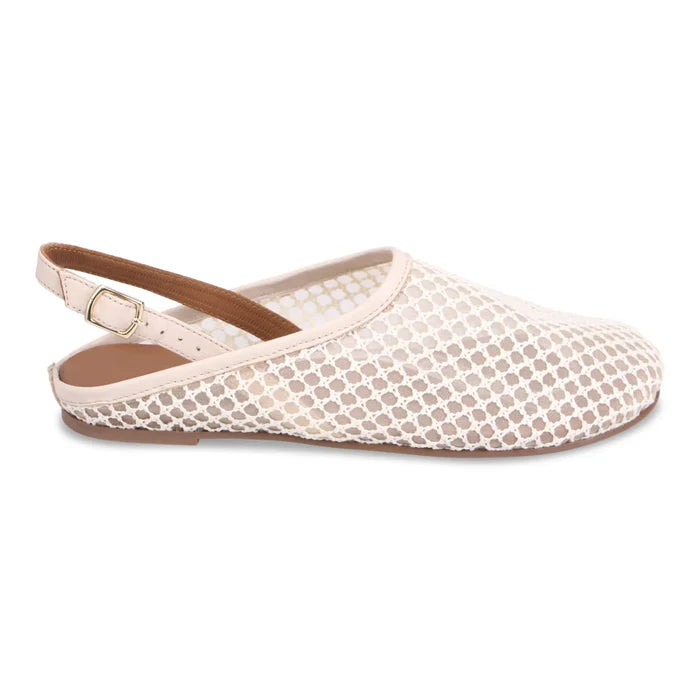 Bueno AUBRY Slingback Mule in White