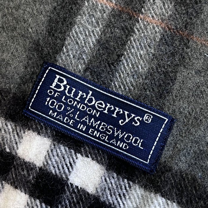 Burberry šedá kostkovaná šála