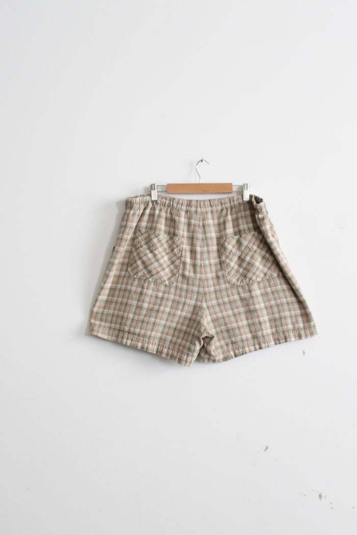 cabinlight plaid cotton shorts