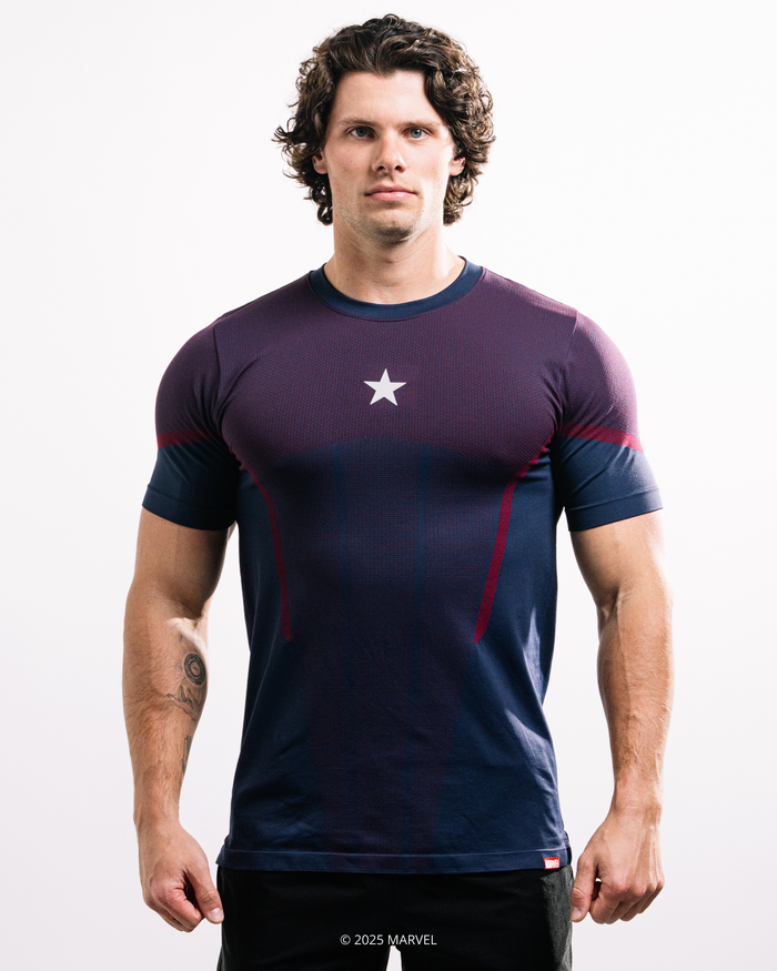Captain America Super Suit™ Compression Short Sleeve
