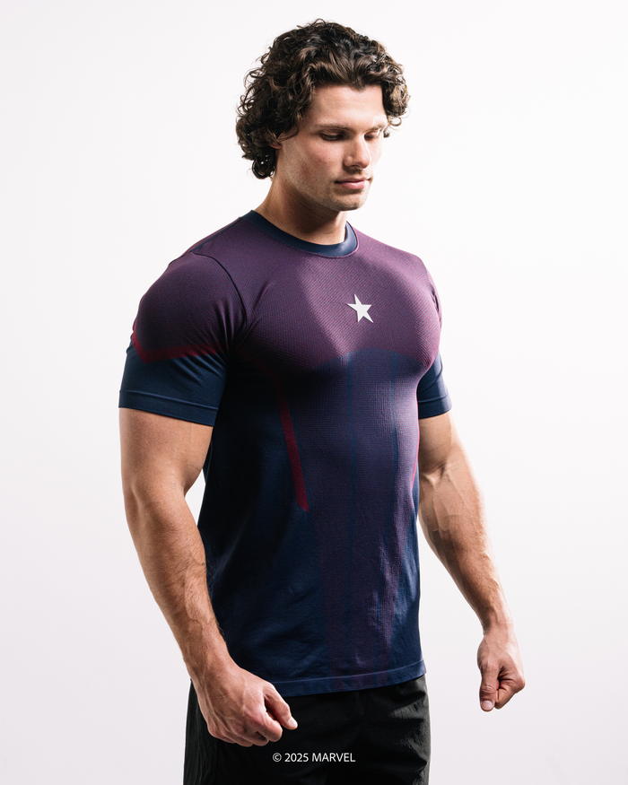 Captain America Super Suit™ Compression Short Sleeve