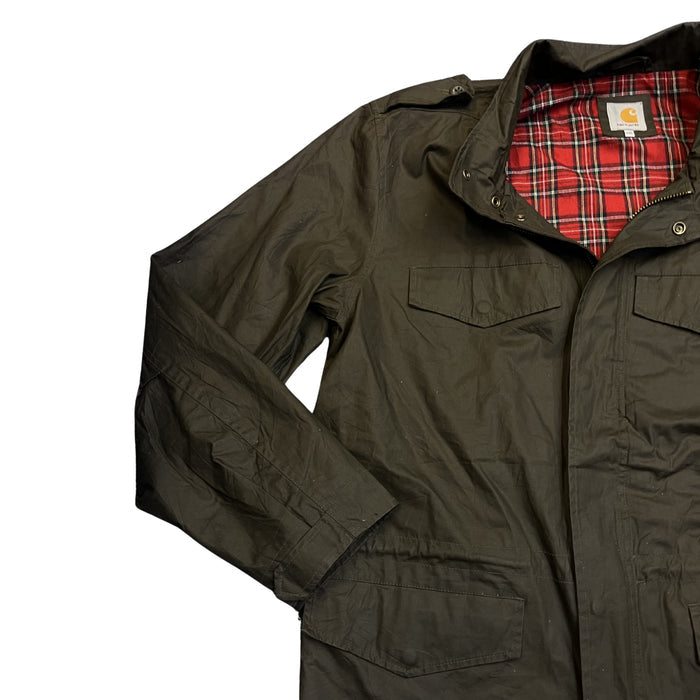 Carhartt Field Jacket (olive / tartan lining)