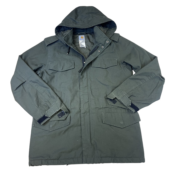 Carhartt zateplená parka s kapucí (army green)