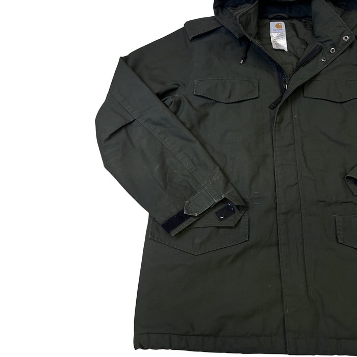 Carhartt zateplená parka s kapucí (army green)