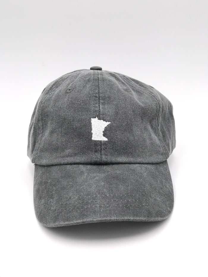 Charcoal Embroidered MN Hat