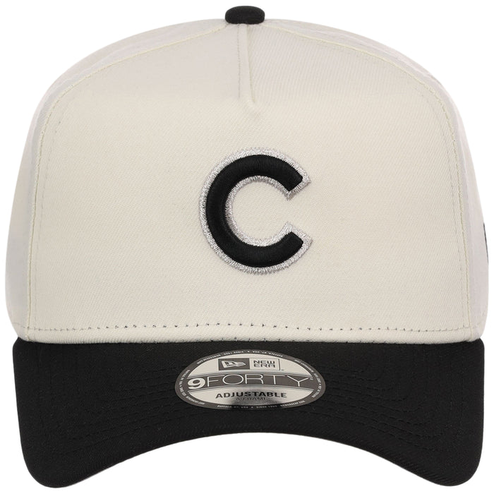 Chicago Cubs MLB Chrome x Black FASHION CORE New Era 9FORTY A-Frame