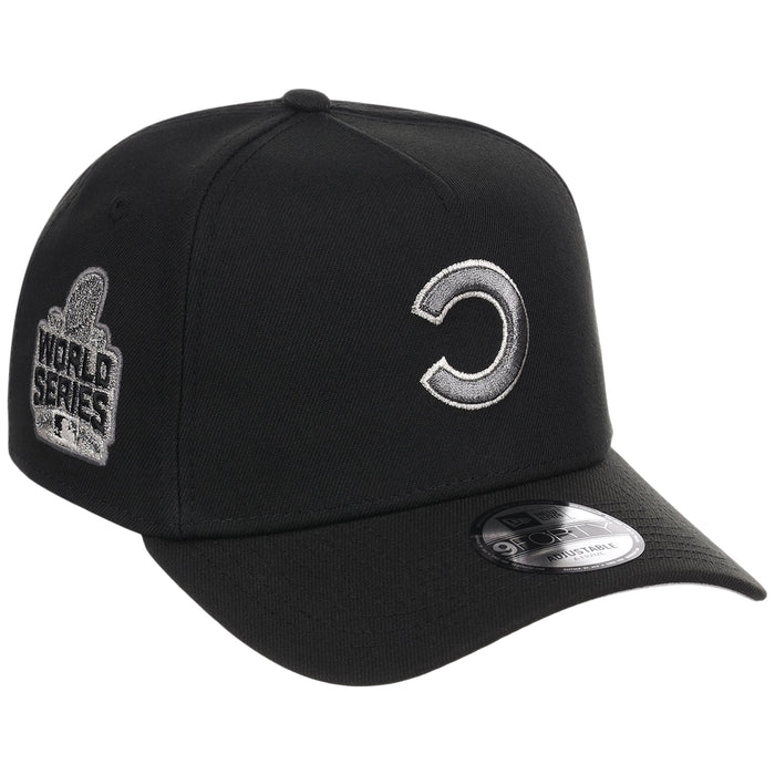 Chicago Cubs MLB Flipmode 2.0 Liquid Titanium New Era 9FORTY A-Frame (Black/Black/Gray)