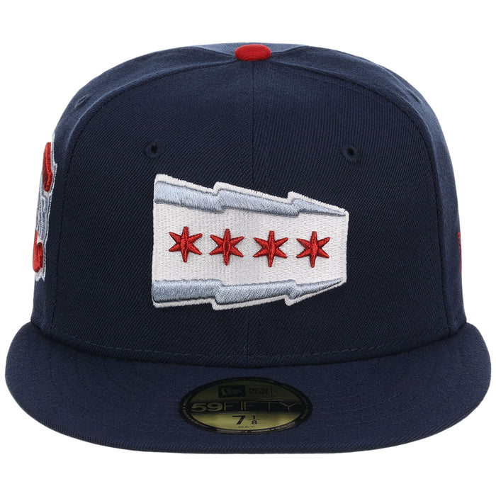 Chicago Cubs Northside Chicago Crown the City New Era 59FIFTY (Navy/Navy)